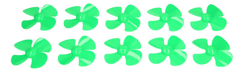 Hélice Verde Verde De 4 Palas, 10 Piezas, 100 Mm, Modelo De