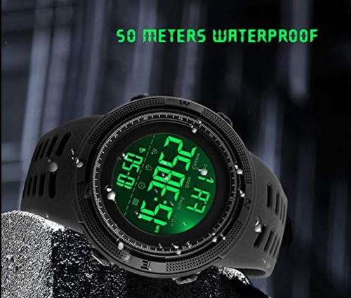 Imagen 3 de 5 de Reloj Digital Táctico Digital Skmei 1251 Caballero 50 Metros
