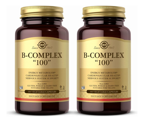 Solgar B Complex 100 Cardiovascular Metabolismo 200 Cap