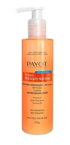 Payot Hidratante Nutritivo Loção Corporal Vitamina C 210gr