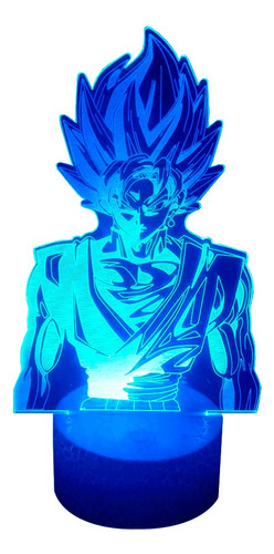 Lampara 3d App Incluida Goku Black Dragon Ball Super