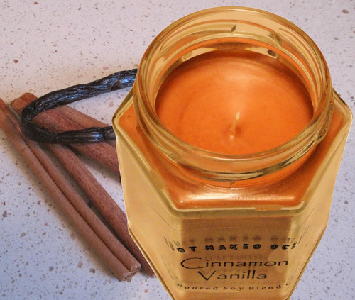 Vela De Soja Mezclada Con Aroma A Vainilla Y Canela De
