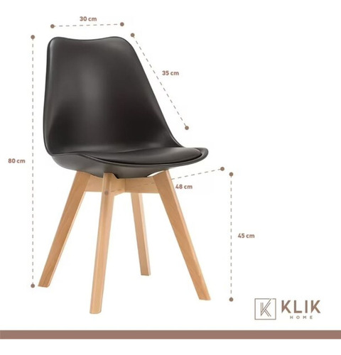 Comedor Rectangular De Vidrio + 4 Silla Tulip Negras