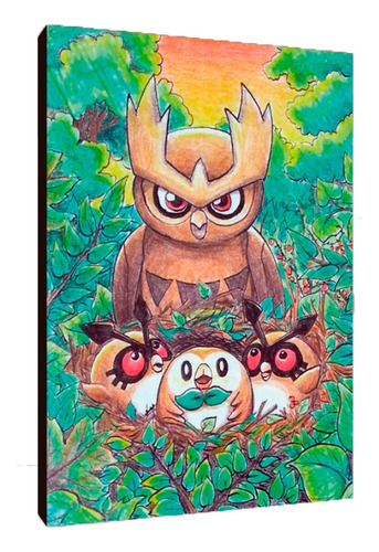 Cuadros Poster Pokemon Hoothoot Evolucion 29x41 (tnl 2)