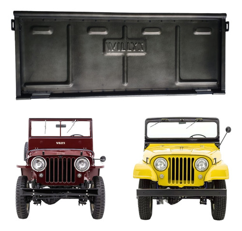 Tampa Traseira Jeep Ford Willys 1948 /1983 Cj5 Cj3