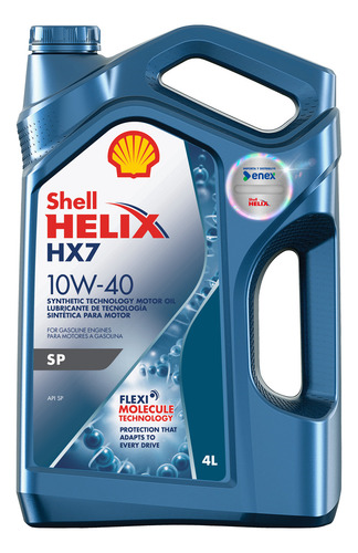 Aceite De Motor Shell Helix Hx7 Sp 10w40 4 Litros