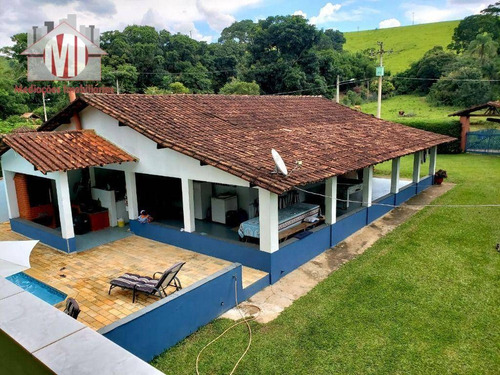 Imagem 12 de 30 de Linda Chácara Com 04 Dormitórios, 02 Suítes Externas, Piscina, Riacho, Pomar, À Venda Por R$ 420.000 - Rural - Socorro/sp - Ch0765
