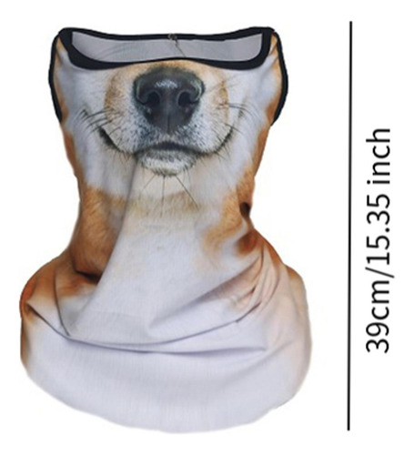 Mascarilla Para El Cuello Con Trabillas Para Las Orejas,