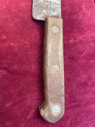 Cuchilla Acero Al Carbon Sueca Eskilstuna Hoja 14 Cm Vieja Marrón (Usado)