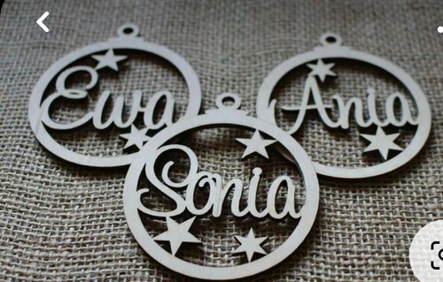 20 Esferas Personalizadas Navidad De Acrílico