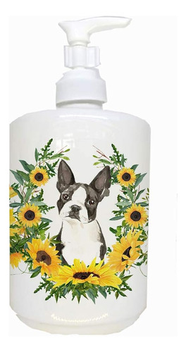 Caroline's Treasures Ck2984soap Boston Terrier En Girasoles 