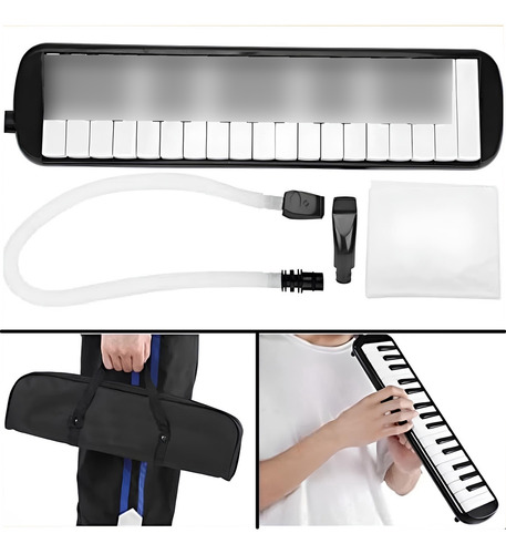 Escaleta 32 Teclas Teclado De Sopro Melodica Com Bolsa