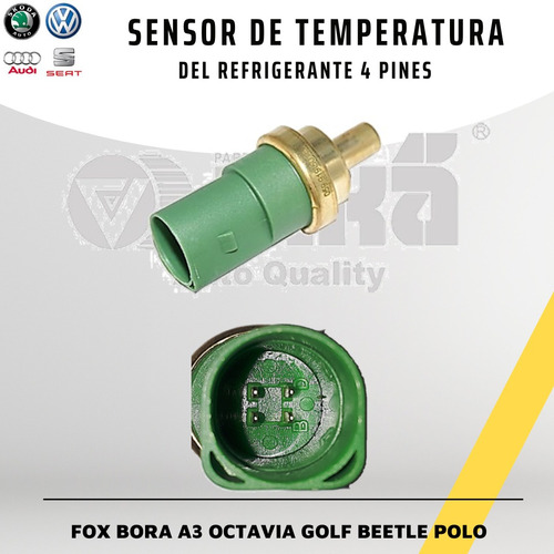 Valvula O Sensor De Temp Del Refrigerante 4 Pines Fox Bora 