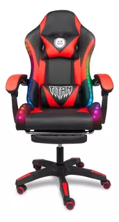 Silla Gamer Titán Rgb Ergonómica Con Masajeador Y Posapies