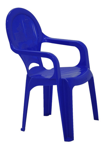 Cadeira Com Braços Catty Estampada Azul Tramontina 92266070