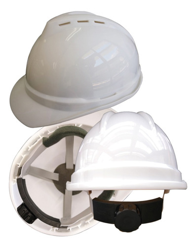 Casco Protección Hdpe Ajustable Blanco