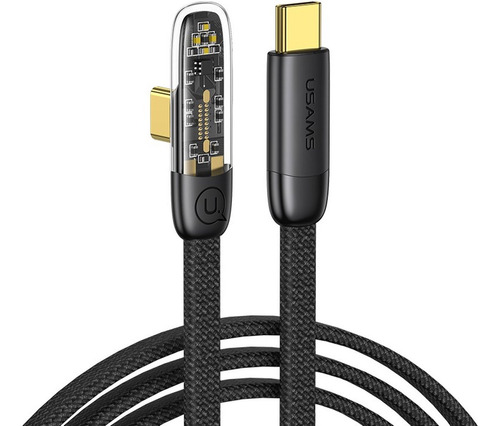 Cable Usb C A Usb C Usams Sj584 1,2 M Conector 90º 100w