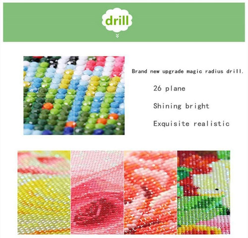 Imagen 3 de 8 de 5d Pintura Por Diamantes Kit Paisaje