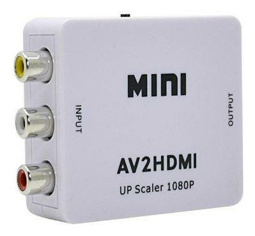 Convertidor de adaptador de video compuesto de 3 Rca Av a Hdmi