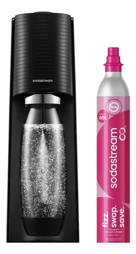 Máquina Para Hacer Soda Sodastream Terra Black Agua Gasificada Fácil