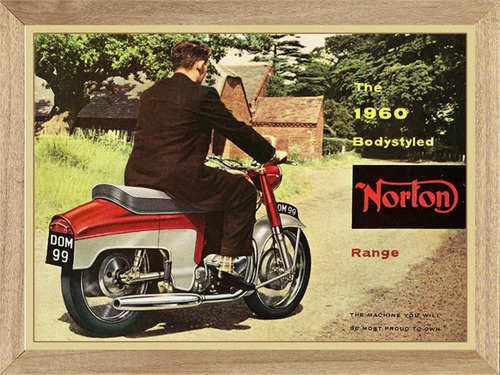  Norton 1960 Moto,cuadro,poster H232