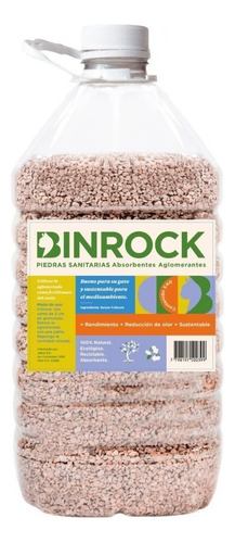 Piedra Sanitaria Para Gato Binrock Aglomerante Premium X 5 K x 5kg de peso neto