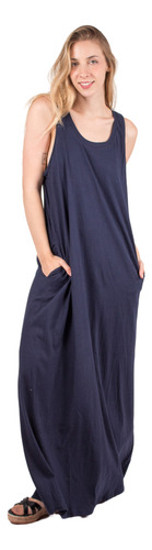Vestidos Mujer De Verano Largo De Algodon Liso Plus Size