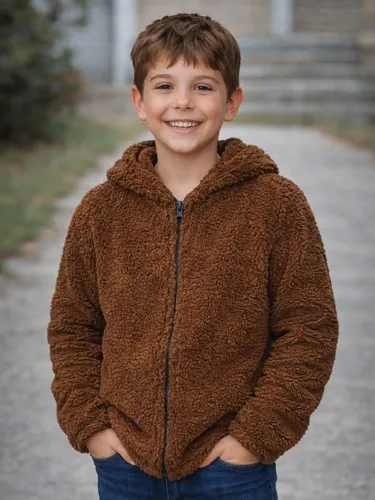Casaco Teddy Infantil com Capuz Sherpa Premium