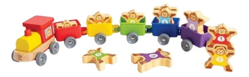 Tren De Números 1 Al 10 Modelo Monos 16 Pzs Play Essentials