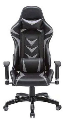 Cadeira Gamer Pelegrin Pel-3003 Reclinável Preta E Cinza Cor Preto E Cinza