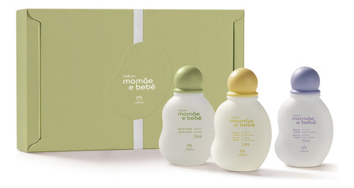 Natura Mamãe e Bebê Colônia kit com 3 unidades 50ml 