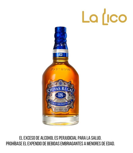 Whisky Chivas Regal 18 Años 700ml - mL a $549