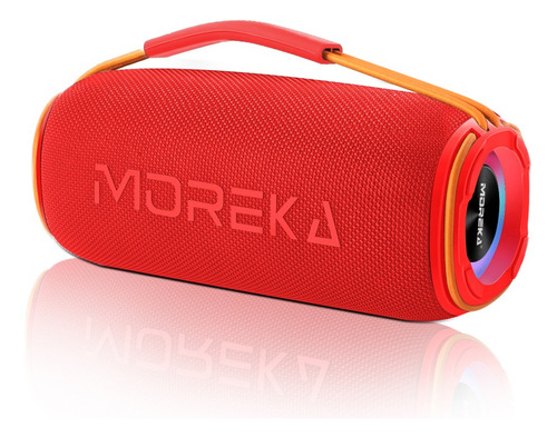 Bocina Moreka moreka-368 portátil con bluetooth waterproof roja 5V 