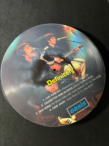 Oasis. Definitely. Picture Disc. Ultima Unidad. Made In Usa Edición Limitada (Usado)