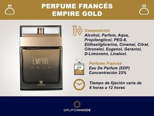 Hinode Empire Gold Deo Colonia 100 ml Para Hombre