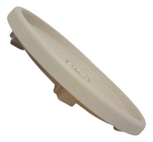 Porte C/ Rodinhas Prato Para Vaso Em 52cm Cores Cor Cinza Tape Redondo