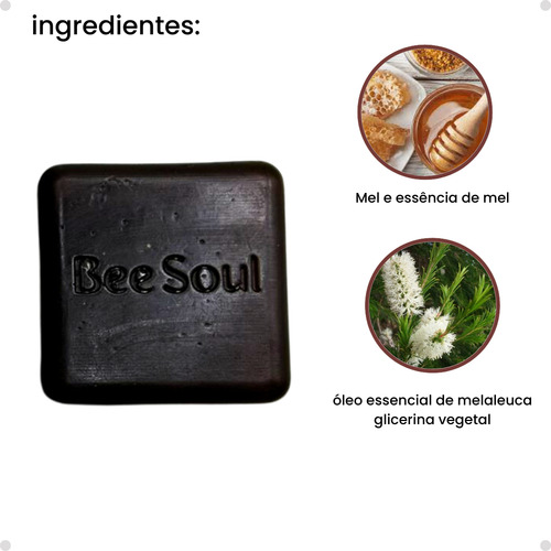 Kit 2 Sabonetes Naturais Barra Glicerina Própolis Mel 100 G