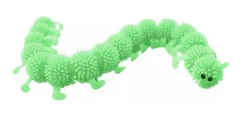 Imagem 2 de 7 de Flofy Squish Fidget Toy Centopéia Verde Anti Stress Relax