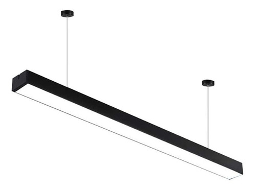 Lámpara Lineal Barra Led Colgante 36w Luz Neutra 4000k Color Negro