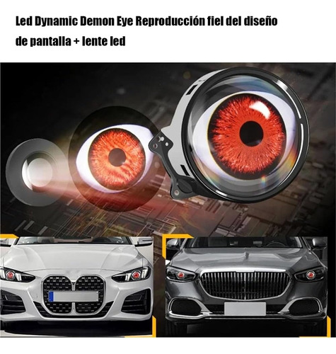 Faro Led Con Lente De Ojo De Demonio De 3 Pulgadas