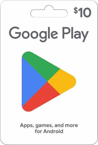 Tarjeta De Google Play De 10 Dólares
