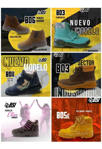 Botas De Seguridad Bsi Todas Las Tallas Disponibles 