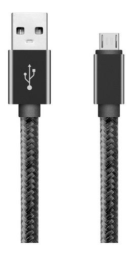 Imagen 1 de 4 de Cable Micro Usb Nylon Largo 1.5 Metros