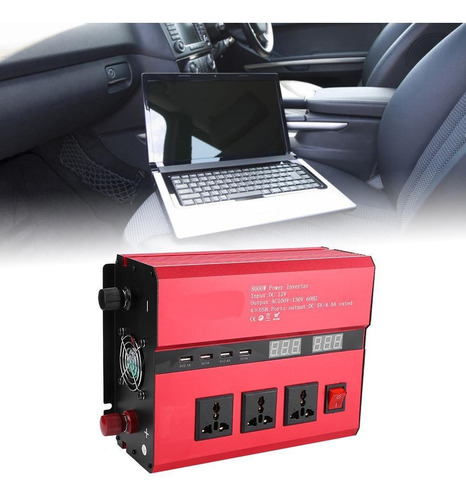 Imagen 3 de 9 de 8000w 12v A 110v Transformador Inversor De Voltaje Correcto