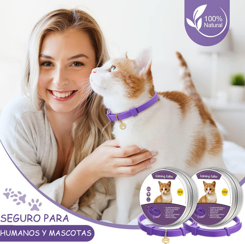 Collar Calming Para Gatos Calmante Tranquilizante