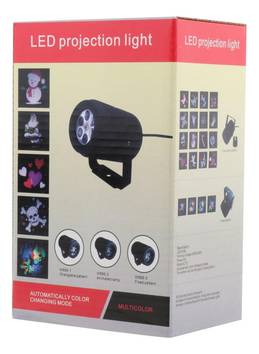 Navidad Led Proyector Luz 16 Patrones Moviendo Lámpara De