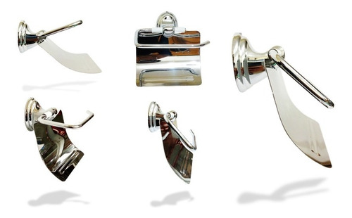 Imagen 2 de 4 de Juego De Accesorios Para Baño 8 Piezas Aqua Q