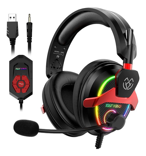 Tatybo 7.1 Surround Sound Gaming Headset For Pc Ps4 Ps5 Swi.