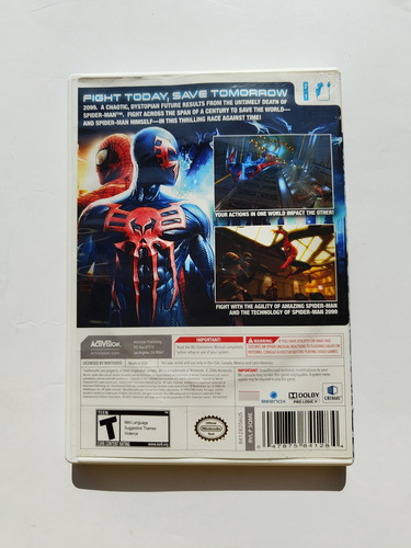 Spiderman Edge Of Time Nintendo Wii (Usado)