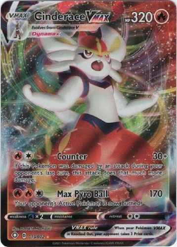 Cinderace Vmax 19/72 Ultra Raro Pokemon Tcg